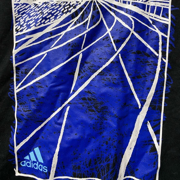 Adidas mens 2XL graphic tee shirt black - Picture 2 of 6